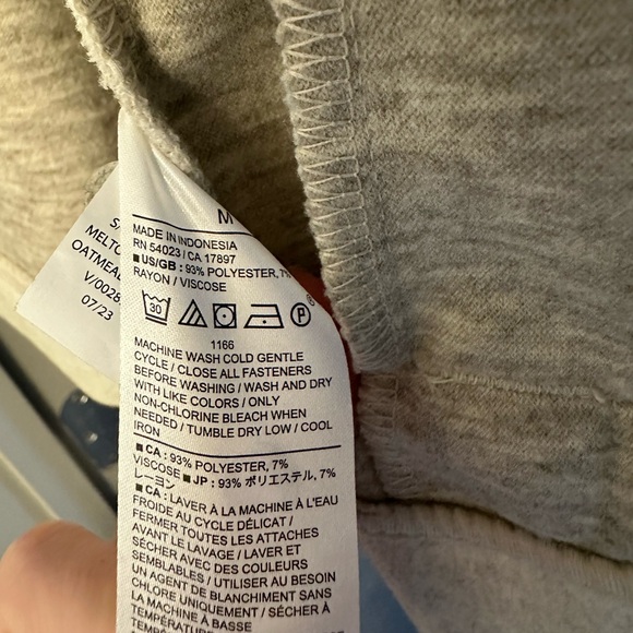 BANANA REPUBLIC Brushed Knit Jacket-Oatmeal Heather-Ladies - Picture 8 of 11